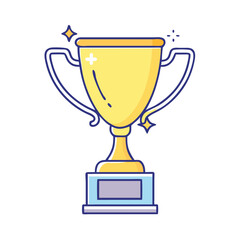 trophy icon, trophy vector illustration-simple illustration of trophy, perfect for trophy logos and icons
