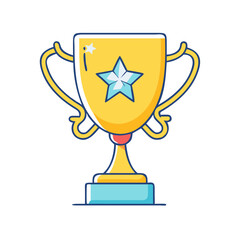 trophy icon, trophy vector illustration-simple illustration of trophy, perfect for trophy logos and icons