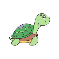 turtle icon, turtle vector illustration-simple illustration of turtle, perfect for turtle logos and icons