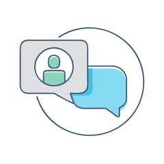 Fototapeta premium video call icon, video call vector illustration-simple illustration of video call, perfect for video call logos and icons