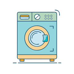 washing machine icon, washing machine vector illustration-simple illustration of washing machine, perfect for washing machine logos and icons