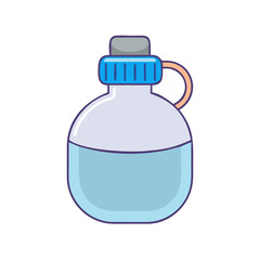 water flask icon, water flask vector illustration-simple illustration of water flask, perfect for water flask logos and icons