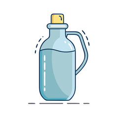 water flask icon, water flask vector illustration-simple illustration of water flask, perfect for water flask logos and icons