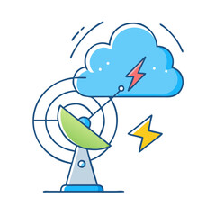 weather radar icon, weather radar vector illustration-simple illustration of weather radar, perfect for weather radar logos and icons