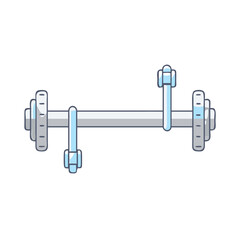 weightlifting bar icon, weightlifting bar vector illustration-simple illustration of weightlifting bar, perfect for weightlifting bar logos and icons