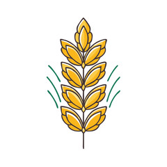 wheat icon, wheat vector illustration-simple illustration of wheat, perfect for wheat logos and icons