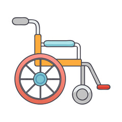 wheelchair icon, wheelchair vector illustration-simple illustration of wheelchair, perfect for wheelchair logos and icons