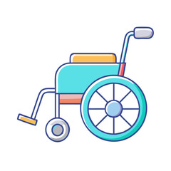 wheelchair icon, wheelchair vector illustration-simple illustration of wheelchair, perfect for wheelchair logos and icons