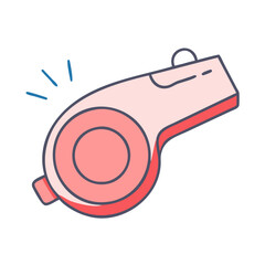 whistle icon, whistle vector illustration-simple illustration of whistle, perfect for whistle logos and icons
