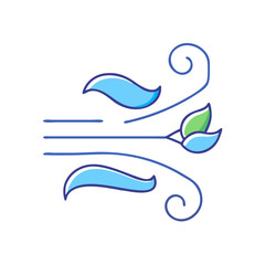 wind icon, wind vector illustration-simple illustration of wind, perfect for wind logos and icons
