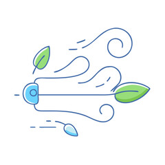 wind icon, wind vector illustration-simple illustration of wind, perfect for wind logos and icons