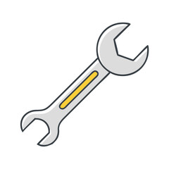 wrench icon, wrench vector illustration-simple illustration of wrench, perfect for wrench logos and icons