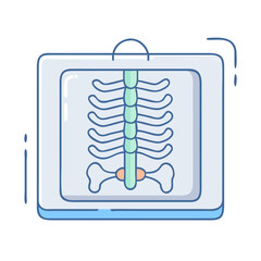 x ray icon, x ray vector illustration-simple illustration of x ray, perfect for x ray logos and icons