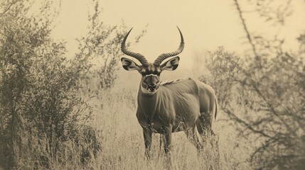 Fototapeta premium Kudu bull in South Africa