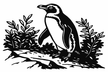 Animal Silhouette Collection Couples, Mountains, on white background