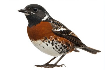 Fototapeta premium Bird perched in natural habitat with striking plumage and clear features