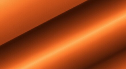 metallic copper surface, diagonal line, light reflection, smooth texture, minimalist composition, abstract geometry, warm orange glow, industrial material, close-up detail, sleek design, futuristic ae