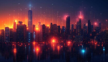 Fototapeta premium a fintech app showcasing fractional real estate ownership, represented by blockchain tokens, with real-time value updates, Tokenized Real Estate Investment Platform