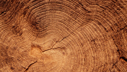 Fototapeta premium Stunning Wood Texture Tree Rings Close Up Image