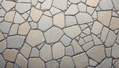 Irregular Stone Pavement Texture Background Image