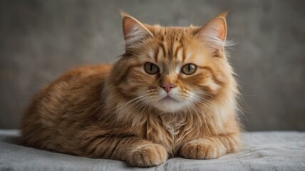 Fototapeta premium Cute brainrot cat