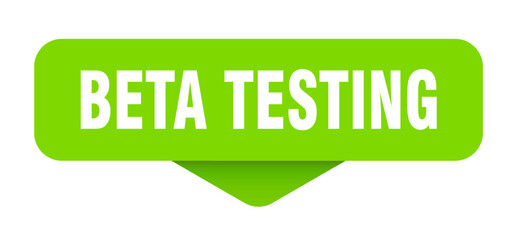 beta testing sticker. beta testing sign on transparent background