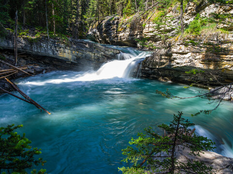 waterfall in the jungle