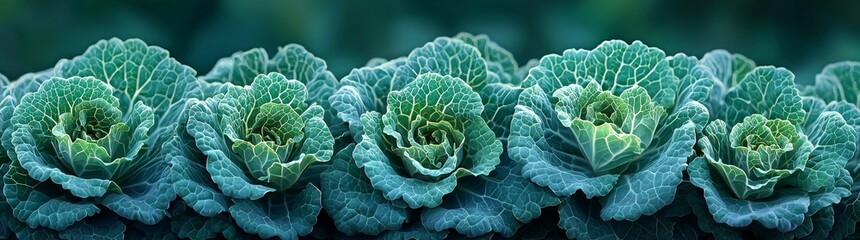 Fototapeta premium Kale, packed with vitamins A, C, and K, is a superb conception superfood