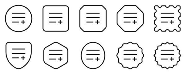 Editable vector add to playlist row icon. Black, transparent white background. Part of a big icon set family. Perfect for web and app interfaces, presentations, infographics, etc