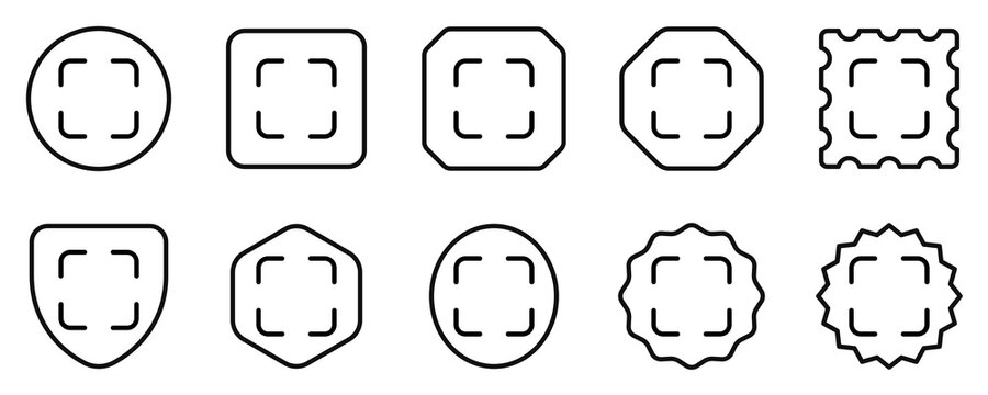 Editable vector fullscreen scan screenshot icon. Black, transparent white background. Part of a big icon set family. Perfect for web and app interfaces, presentations, infographics, etc