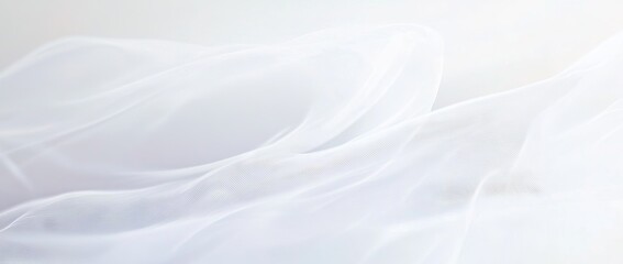 Obraz premium A white fabric with a pattern of waves