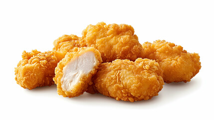 Crunchy, bite-sized chicken tenders ideal for snacking or casual meals-