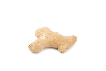 Fresh ginger isolated on white background. Sliced ​​ginger. Ginger root. Traditional...