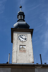 Old town hall with a tower, Zabreh, Czech republic