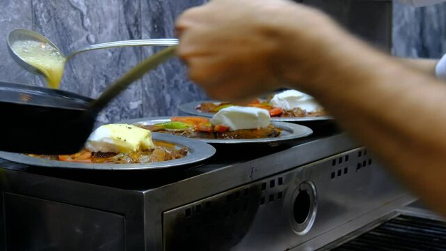 Turkish iskender Kebab