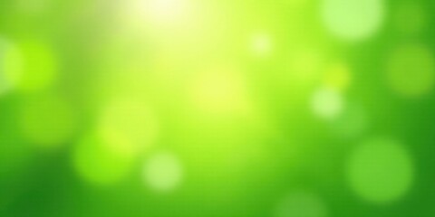 Fototapeta premium Abstract Green Nature Background Bright, Soft Focus Bokeh Effect Ideal for Spring or Summer Designs and Presentations
