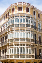 Obraz premium Facade of a historic building in Spain.