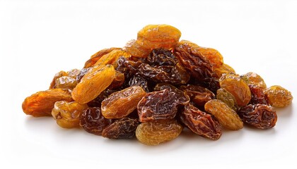 Obraz premium Raisins on white background