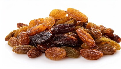 Obraz premium Raisins on white background