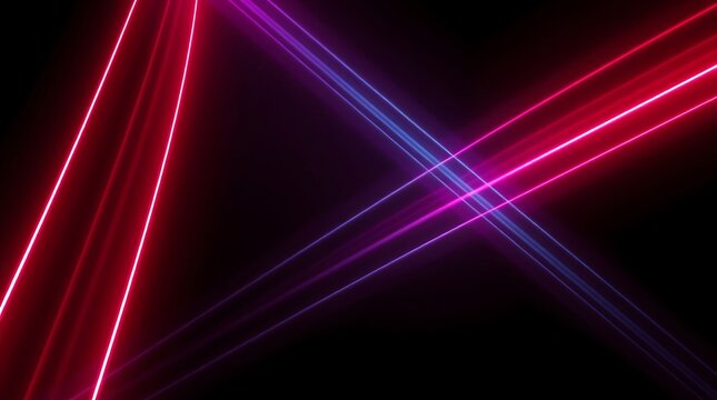 Neon colored gradient in upward-angled parallel lines against a textured black background.  a textured black background. elegant movement infrared spectrum. glowing neon moving high-speed wave lines