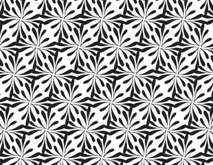 Organic shapes pattern with geometric symmetry