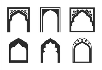 islamic Frame vector silhouette