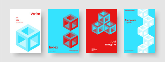 Geometric Business Presentation Layout. Isolated Brochure Template. Abstract Poster Design. Banner. Flyer. Report. Book Cover. Background. Journal. Handbill. Newsletter. Magazine. Advertising