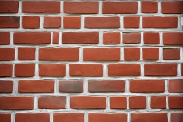 Obraz premium there is a red brick wall with a white border