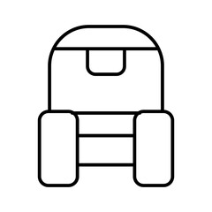 Fototapeta premium chair line icon