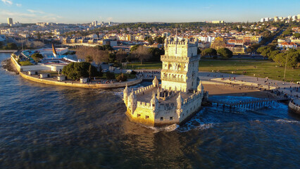 Torre de belem Lisboa, monumento histórico, Rio tejo