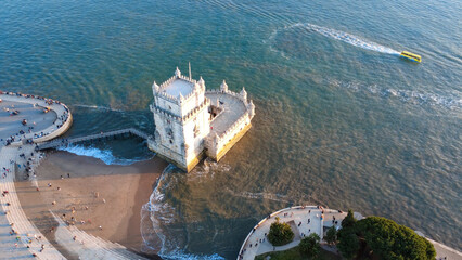 Torre de belem Lisboa, monumento histórico, Rio tejo