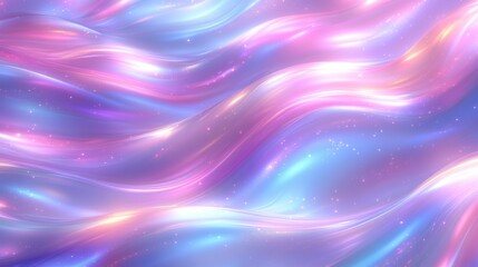Obraz premium A vertical abstract pattern of gently flowing waves in pastel hues of peach, lavender, and pale green, evoking retro 90s vibes