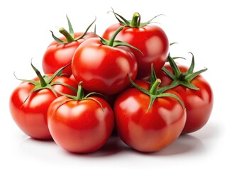 Silhouetted red tomatoes, a striking 4K closeup, showcasing the freshness of farm-grown produce.