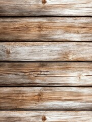 Fototapeta premium Rustic Wooden Planks Background - Close-up image of weathered horizontal wood planks showing texture and grain detail. Perfect for rustic backgrounds.